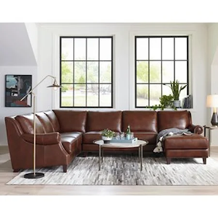 Traditional Sectional with Right-Facing Chaise